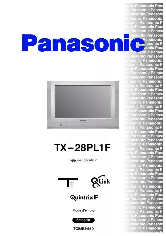 Mode d'emploi PANASONIC TX-28PL1F