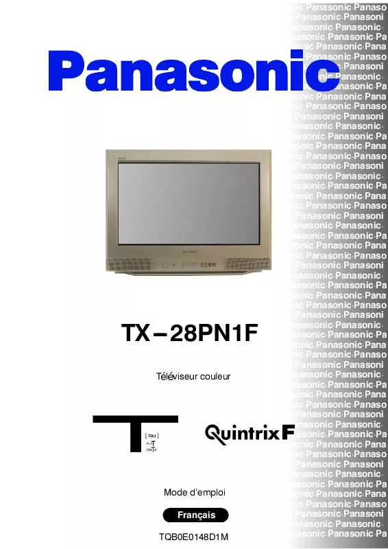 Mode d'emploi PANASONIC TX-28PN1F