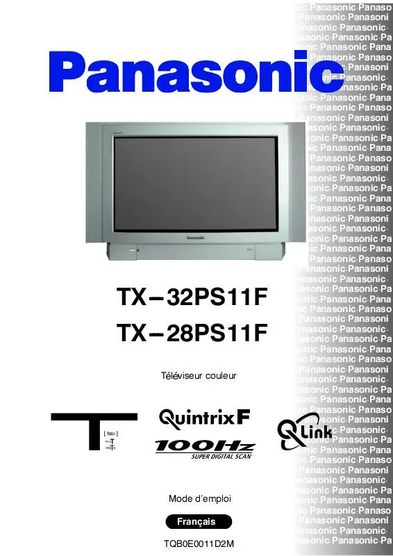 Mode d'emploi PANASONIC TX-28PS11F