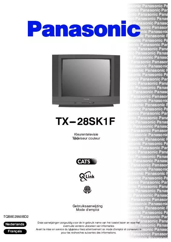 Mode d'emploi PANASONIC TX-28SK1F