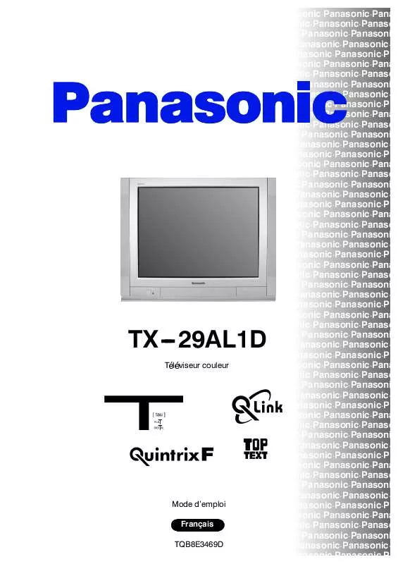 Mode d'emploi PANASONIC TX-29AL1D