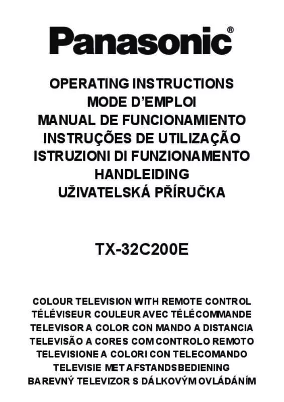 Mode d'emploi PANASONIC TX-32C200E