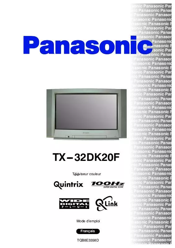 Mode d'emploi PANASONIC TX-32DK20F