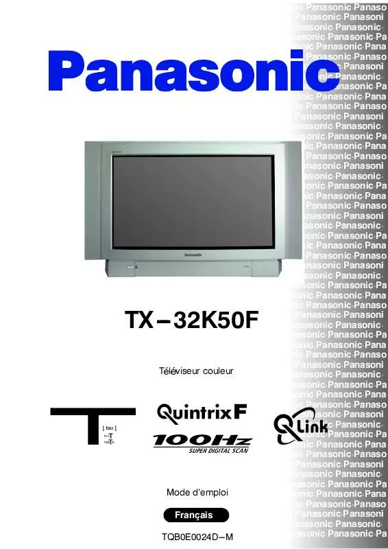 Mode d'emploi PANASONIC TX-32K50F