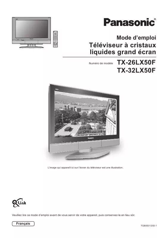 Mode d'emploi PANASONIC TX-32LX50F