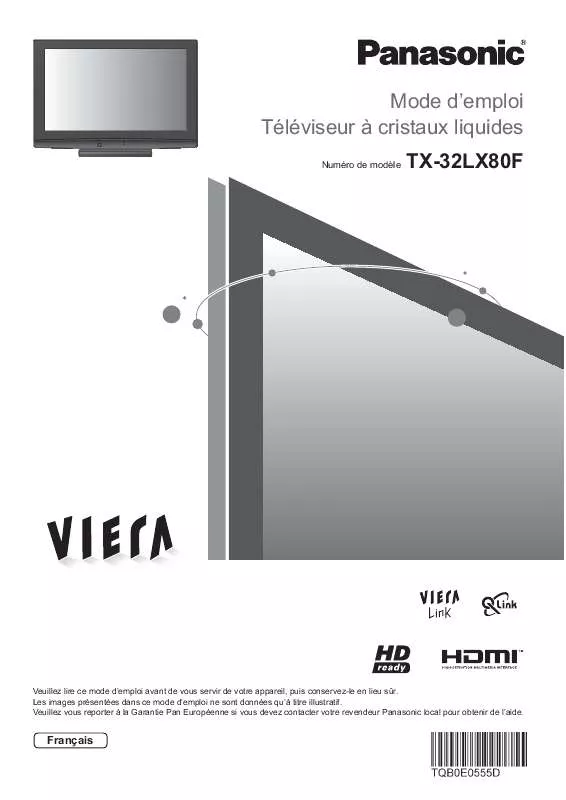 Mode d'emploi PANASONIC TX-32LX80F