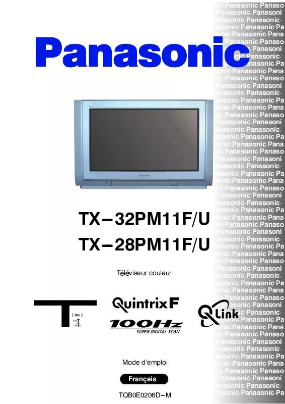 Mode d'emploi PANASONIC TX-32PM11FU