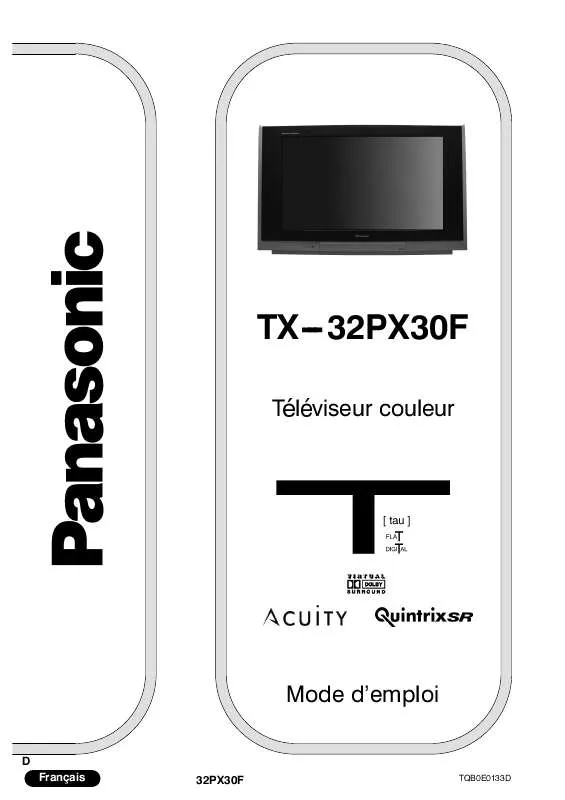 Mode d'emploi PANASONIC TX-32PX30F