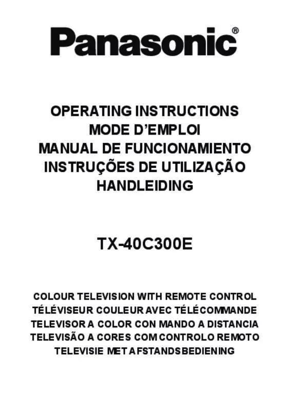 Mode d'emploi PANASONIC TX-40C300E