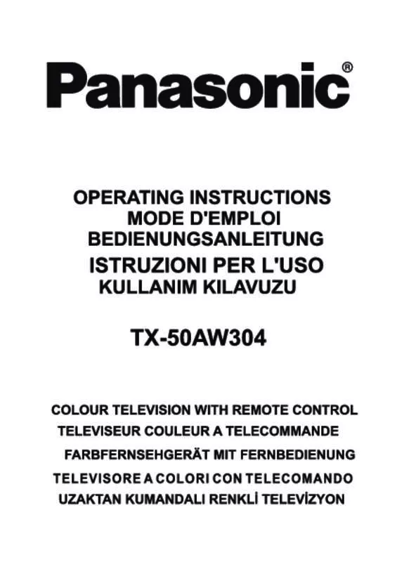 Mode d'emploi PANASONIC TX-50AW304