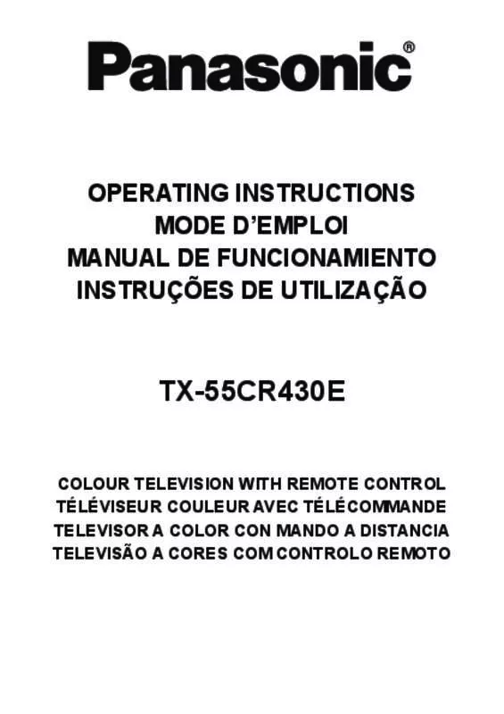 Mode d'emploi PANASONIC TX-55CR430E