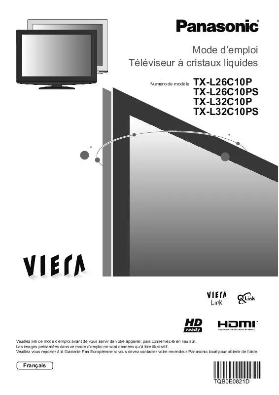 Mode d'emploi PANASONIC TX-L32C10P