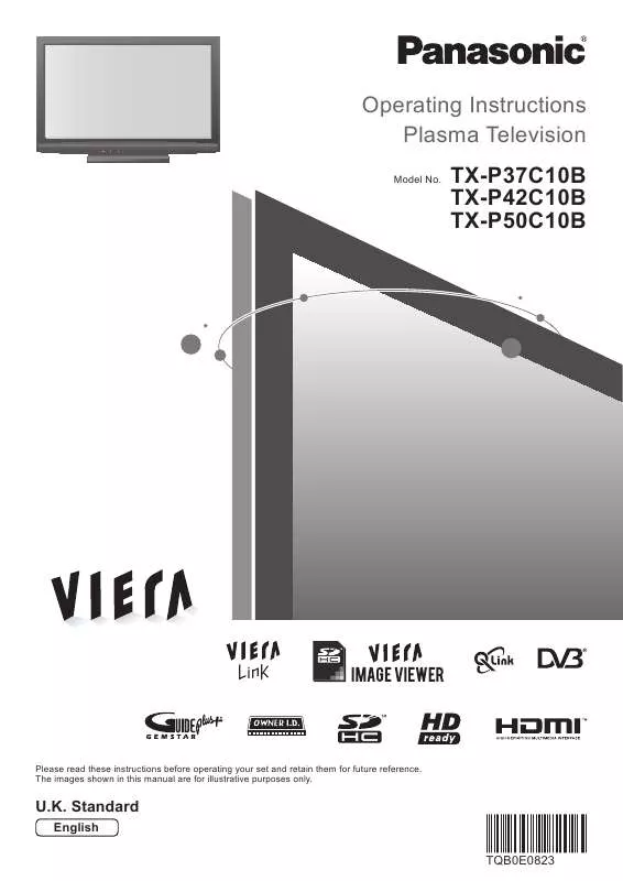 Mode d'emploi PANASONIC TXP42C10B