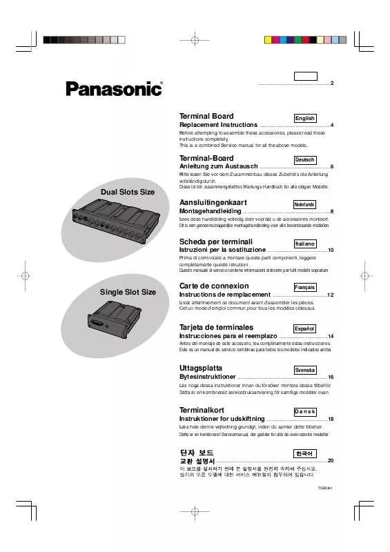 Mode d'emploi PANASONIC TY-42TM6D