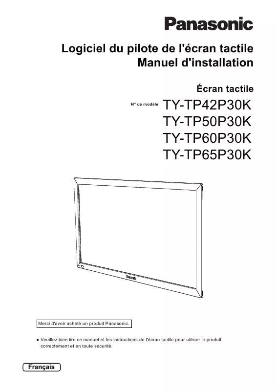 Mode d'emploi PANASONIC TY-TP42P30K