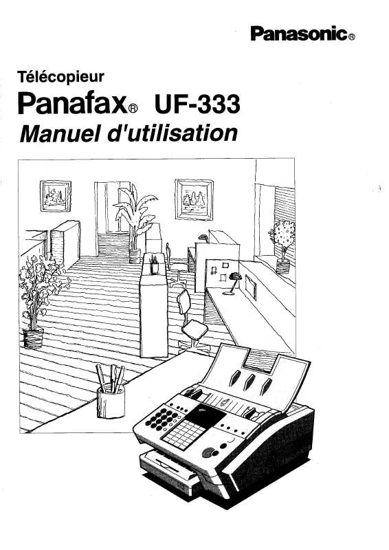 Mode d'emploi PANASONIC UF-333