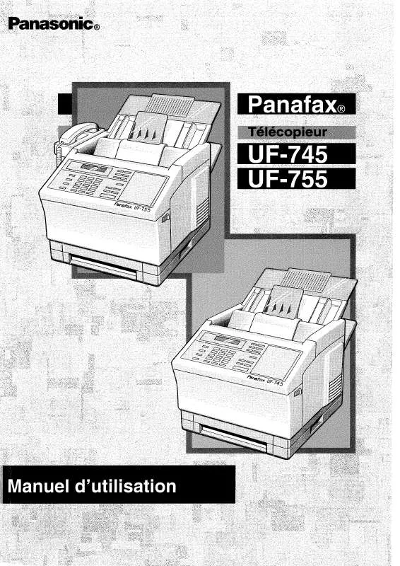 Mode d'emploi PANASONIC UF-745