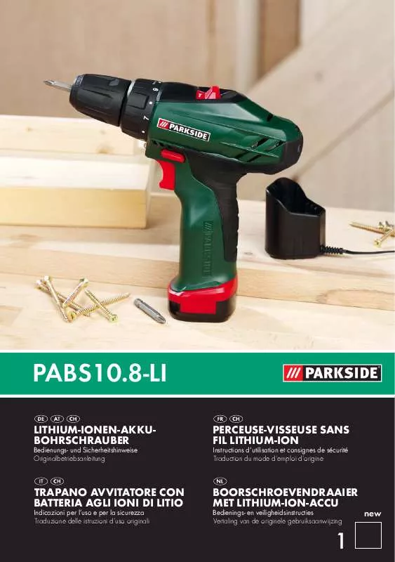 Mode d'emploi PARKSIDE KH 3044 LITHIUM-ION CORDLESS DRILL