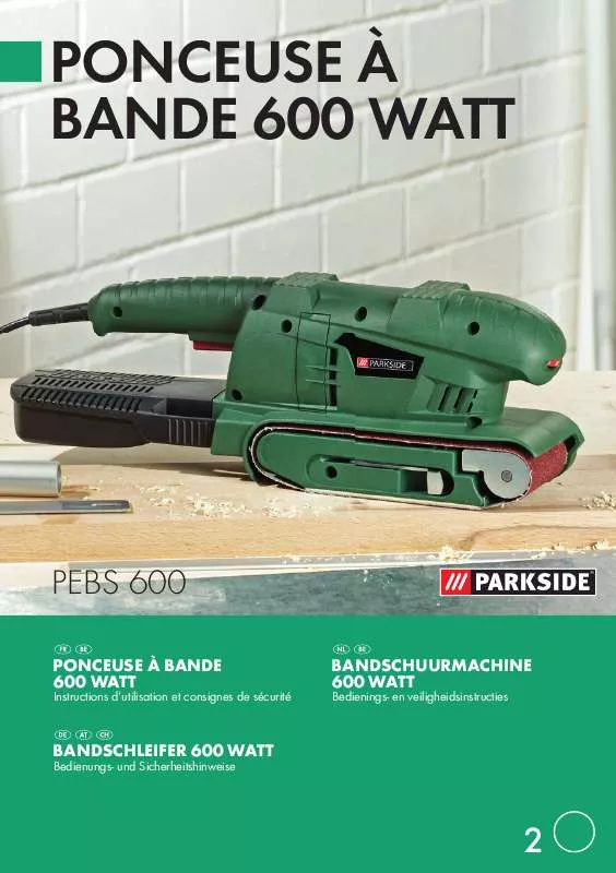 Mode d'emploi PARKSIDE PEBS 600