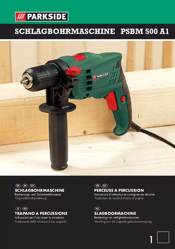 Mode d'emploi PARKSIDE PSBM 500 A1 IMPACT DRILL