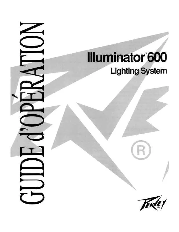 Mode d'emploi PEAVEY ILLUMINATOR 600