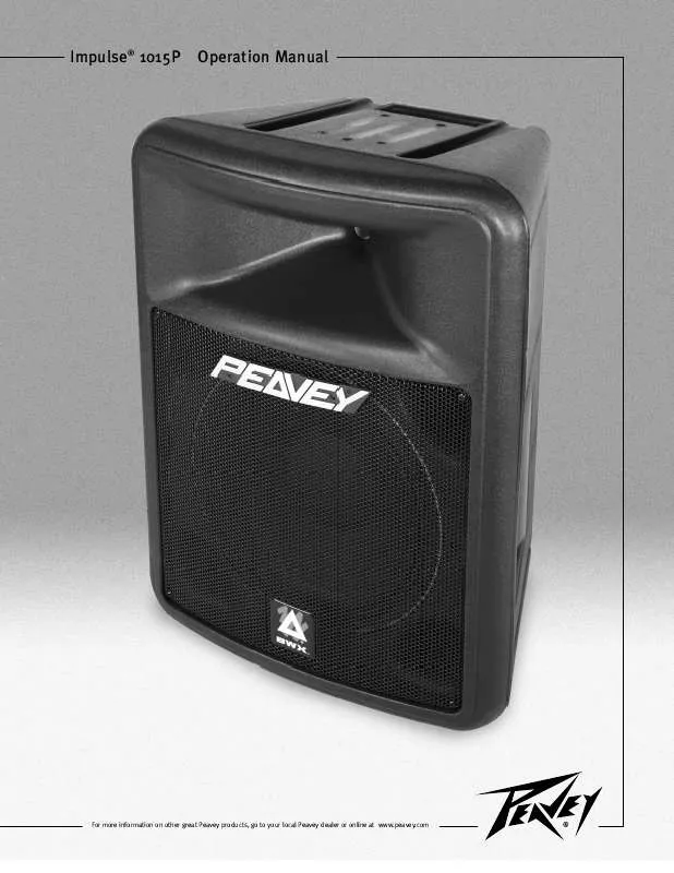 Mode d'emploi PEAVEY IMPULSE 1015P