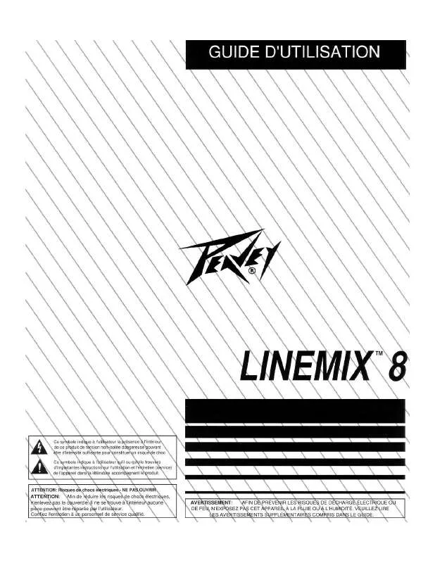 Mode d'emploi PEAVEY LINEMIX 8