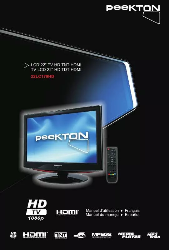 Mode d'emploi PEEKTON 22LC179HD