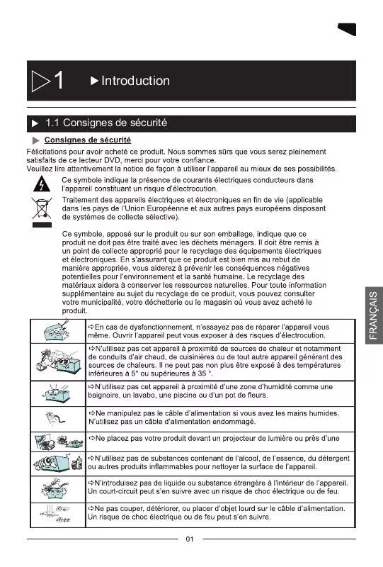 Mode d'emploi PEEKTON 6749 HDMI