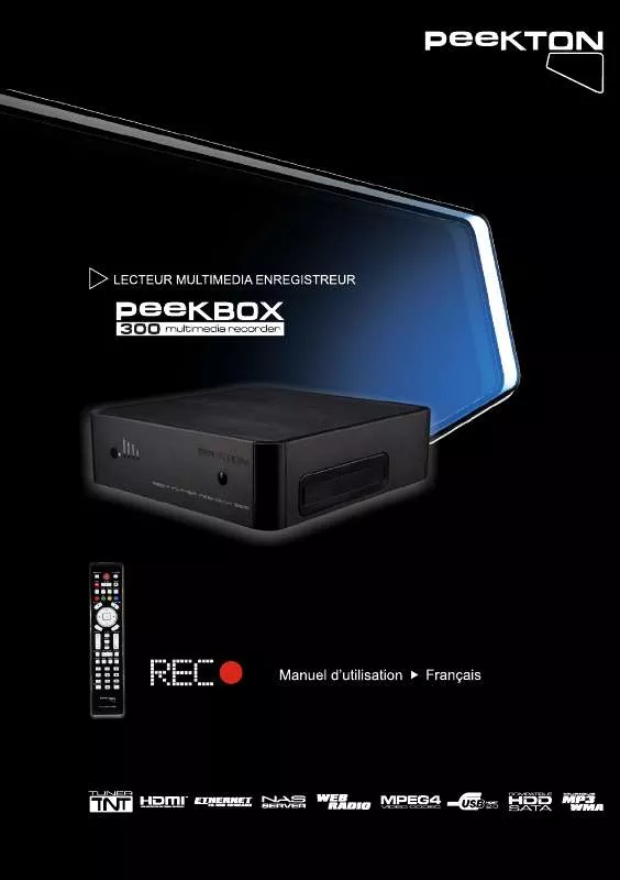 Mode d'emploi PEEKTON PEEKBOX 300