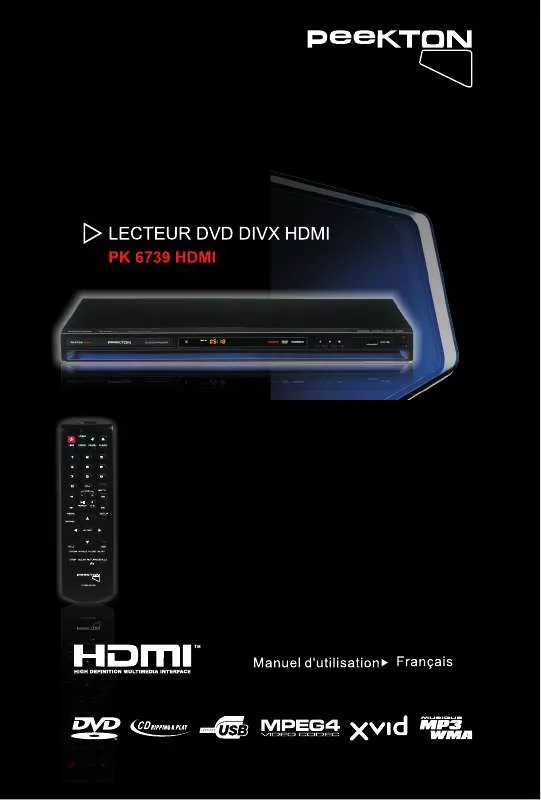 Mode d'emploi PEEKTON PK 6739 HDMI