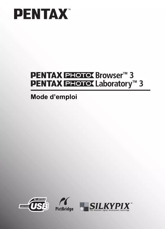 Mode d'emploi PENTAX PHOTO BROWSER 3