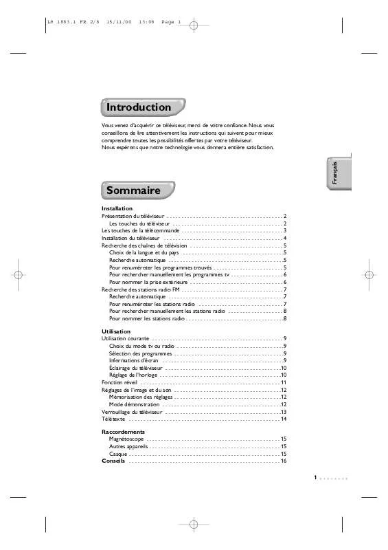 Mode d'emploi PHILIPS 14PT3685/01E