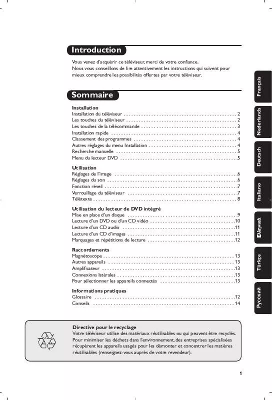 Mode d'emploi PHILIPS 14PT6107B