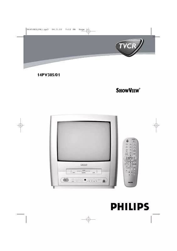 Mode d'emploi PHILIPS 14PV385