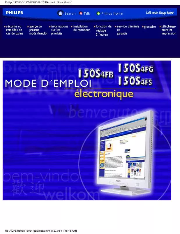 Mode d'emploi PHILIPS 150S4FB