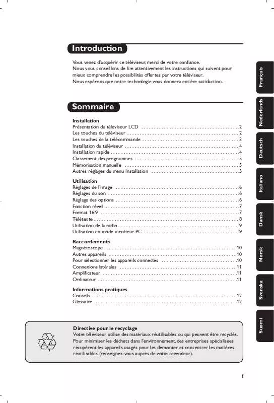 Mode d'emploi PHILIPS 17PF9946