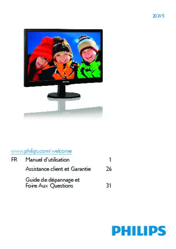 Mode d'emploi PHILIPS 203V5LSB26/10