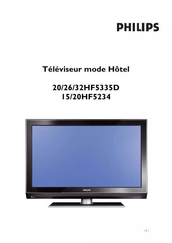 Mode d'emploi PHILIPS 20HF5335D