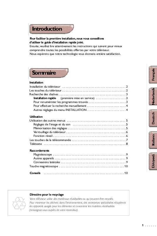 Mode d'emploi PHILIPS 21PT1664-01S