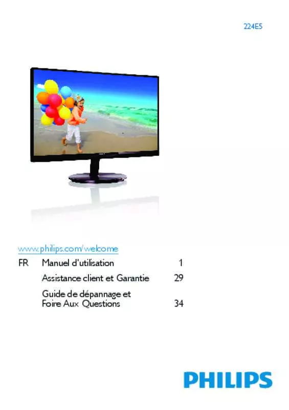 Mode d'emploi PHILIPS 224E5QHAB