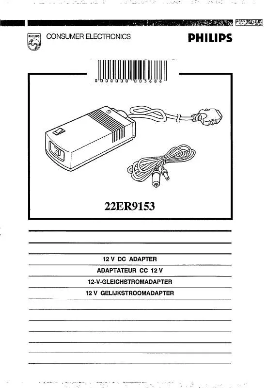 Mode d'emploi PHILIPS 22ER9153