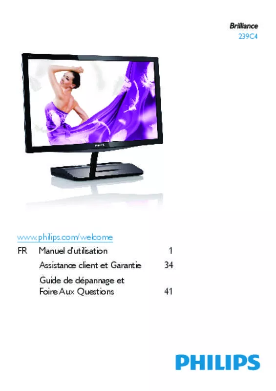 Mode d'emploi PHILIPS 239C4QHWAB/00