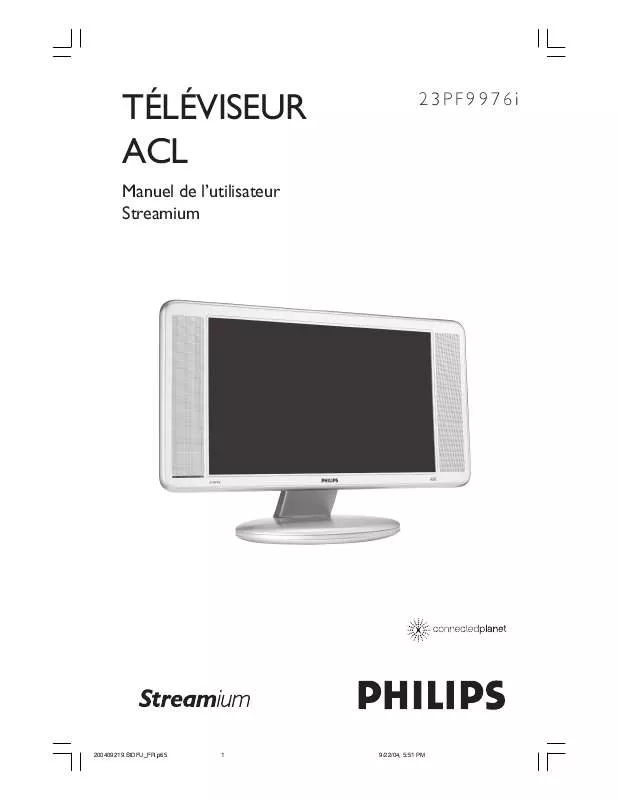 Mode d'emploi PHILIPS 23PF9976I