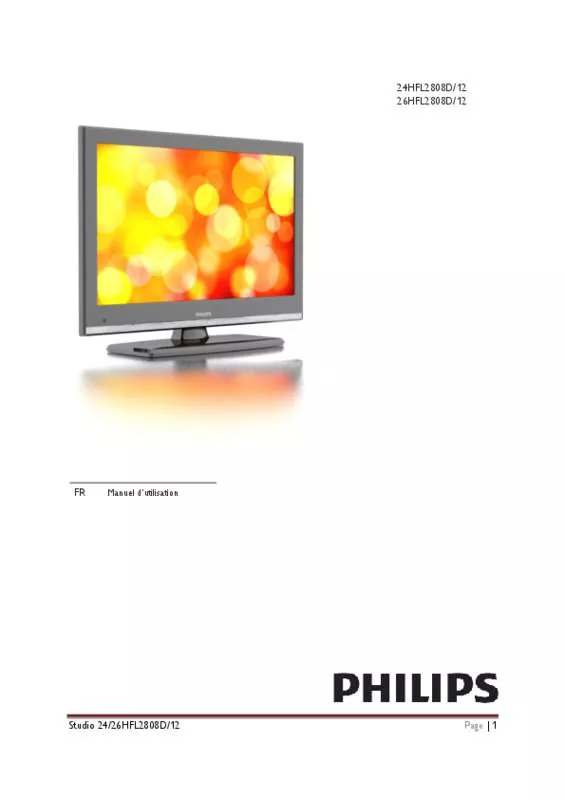 Mode d'emploi PHILIPS 24HFL2808D