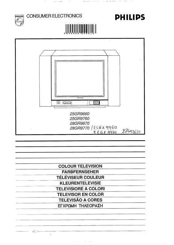 Mode d'emploi PHILIPS 25GR9760-42B