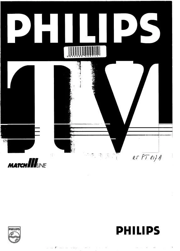 Mode d'emploi PHILIPS 25PT817A