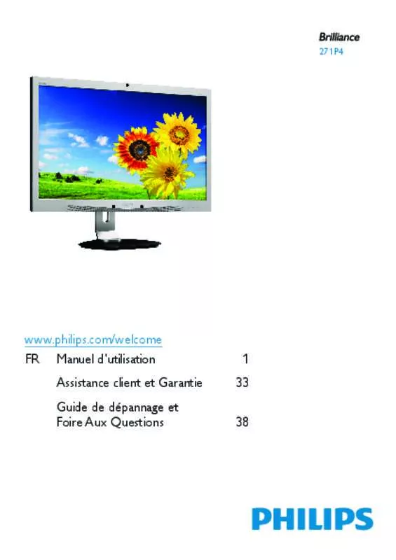 Mode d'emploi PHILIPS 271P4QPJEB