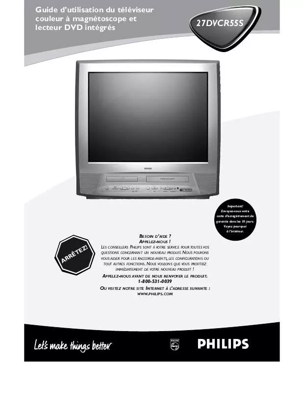 Mode d'emploi PHILIPS 27DVCR55S