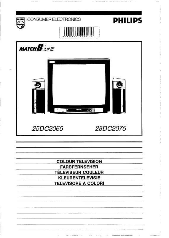 Mode d'emploi PHILIPS 28DC2075/40R